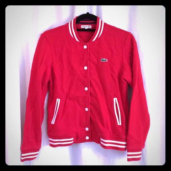 Lacoste Jackets & Blazers - Lacoste red jacket